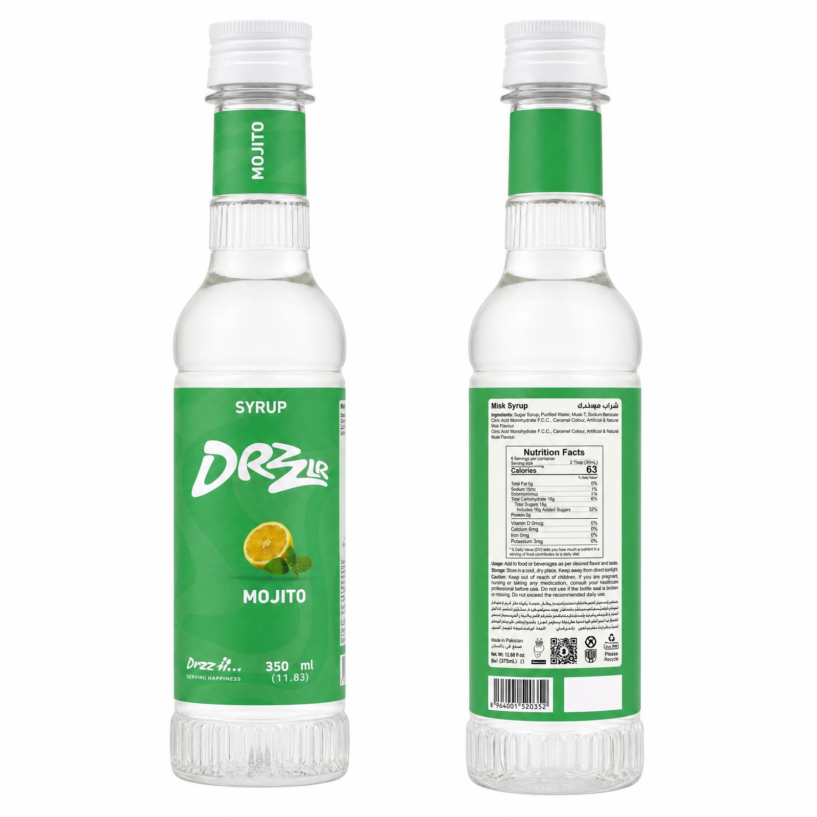 DRZZLR Mojito Flavor Syrup 1200 Millilitre - Image 2