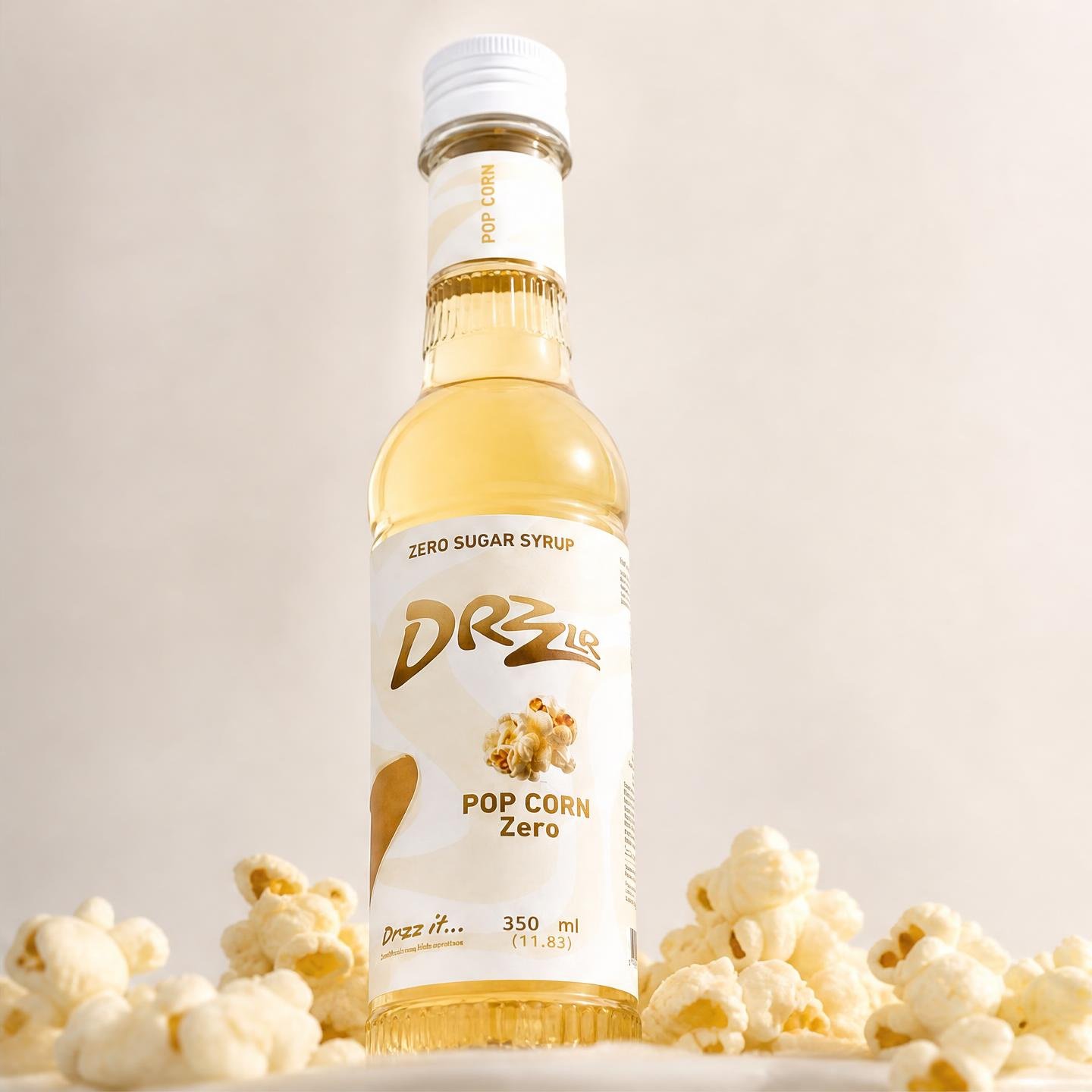 DRZZLR Popcorn Flavor Syrup Zero Sugar 350 ML - Image 6