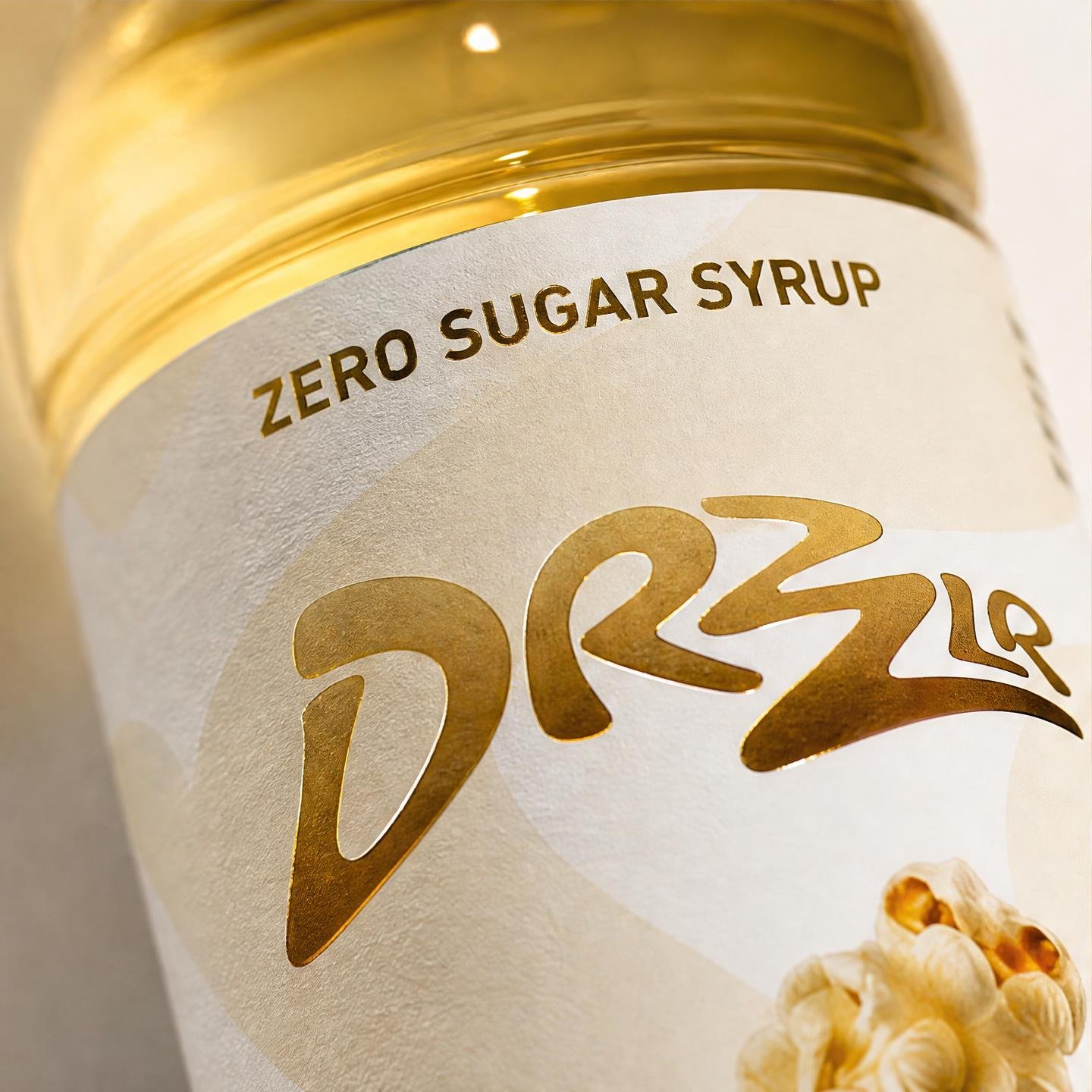 DRZZLR Popcorn Flavor Syrup Zero Sugar 350 ML - Image 7